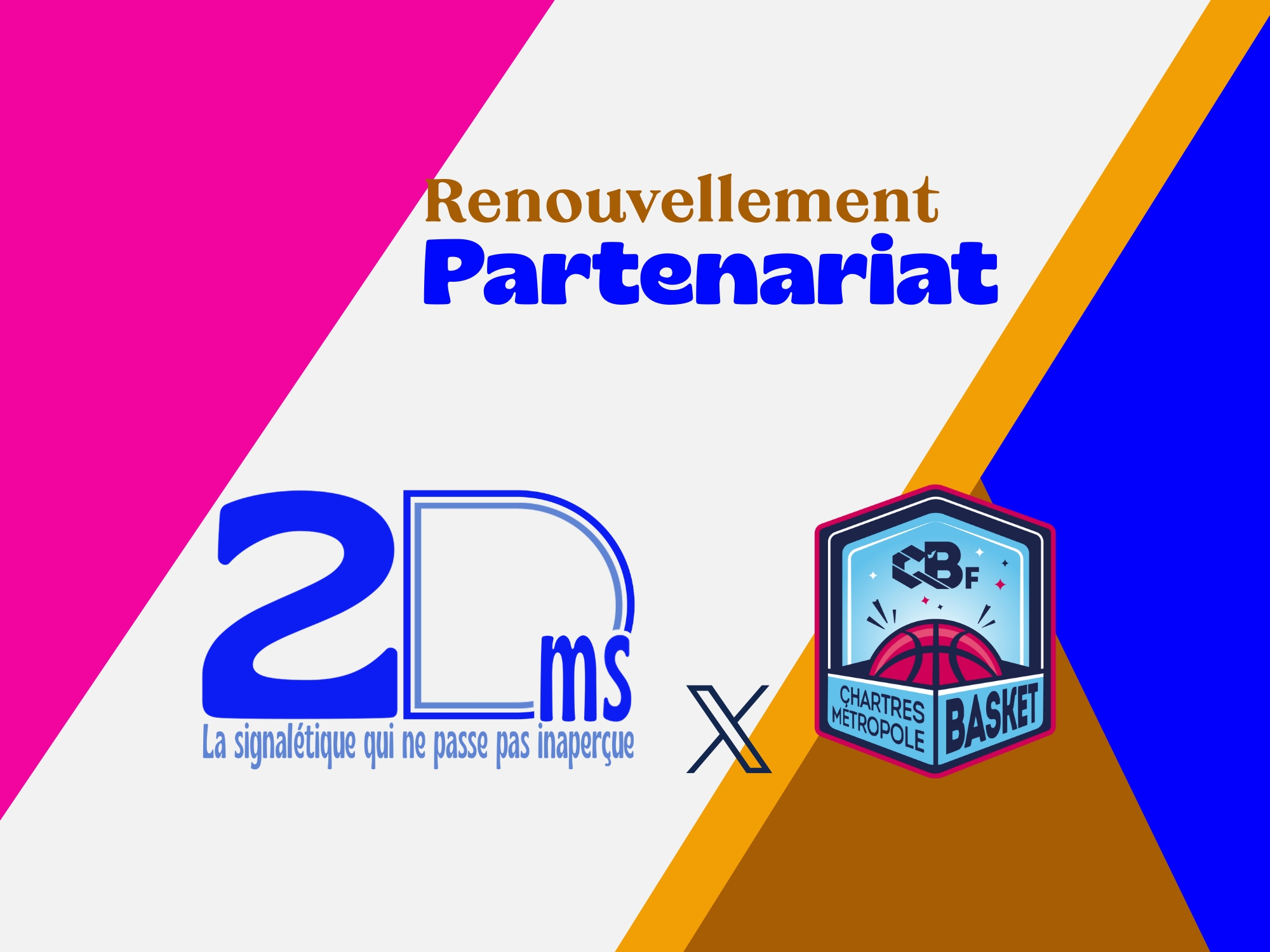 2DMS renouvelle son partenariat avec le club de basket féminin de Chartres