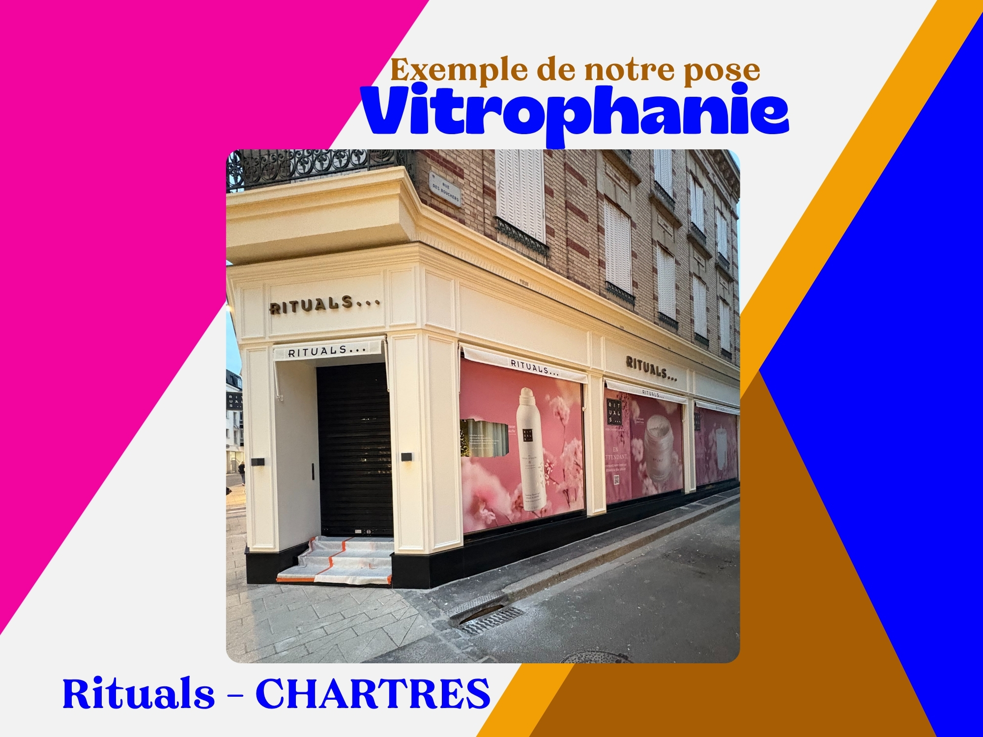 Boostez la visibilité de votre commerce à Chartres grâce au marquage vitrine personnalisé par 2DMS