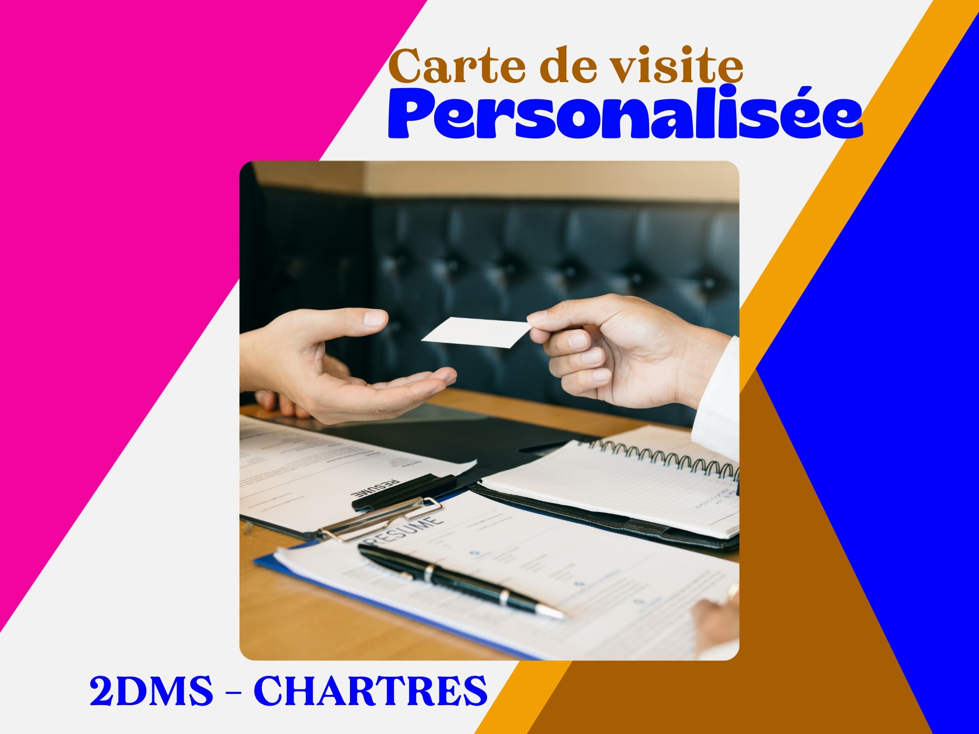 Cartes de visite professionnelles à Chartres : donnez une identité forte à votre entreprise avec 2DMS