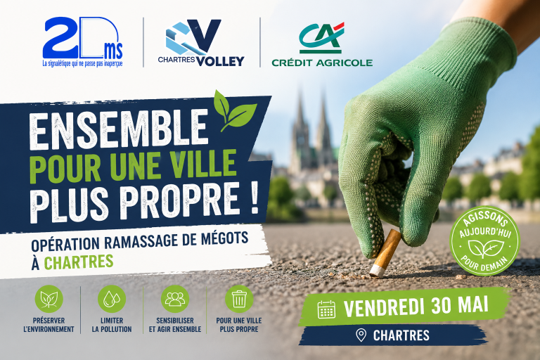 Ensemble pour une ville plus propre : opération ramassage de mégots à Chartres