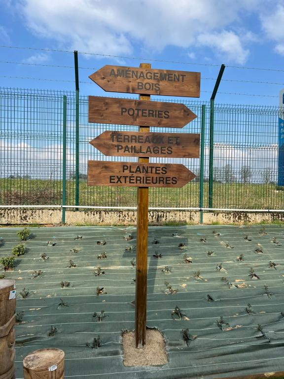 Poteaux directionnels en bois